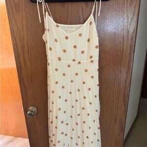 Sezane - Cream Polka Dot Maxi Dress